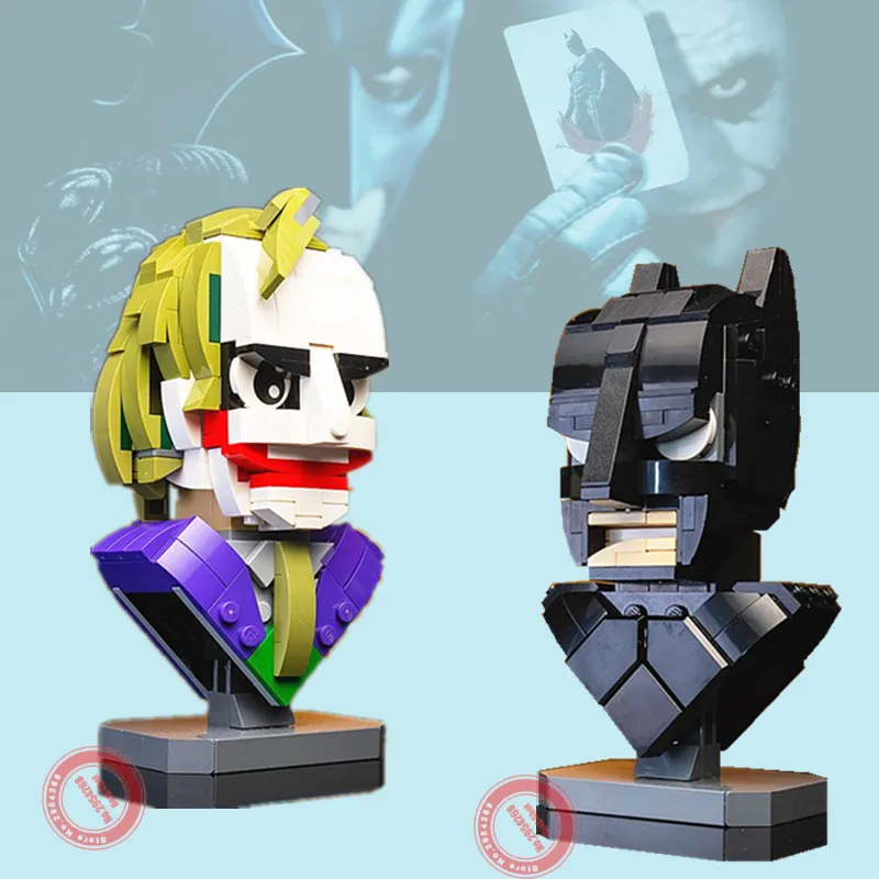 Новинка Темный рыцарь Бэтмен клоун Джокер бюст легинсы MOC 22597 подходят фигурки