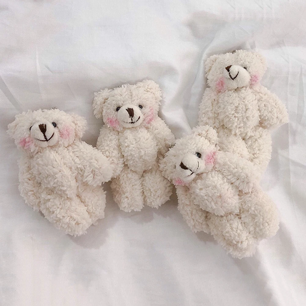 Милый медведь животное плюшевая кукла брелок подвесной кольцо для сумки