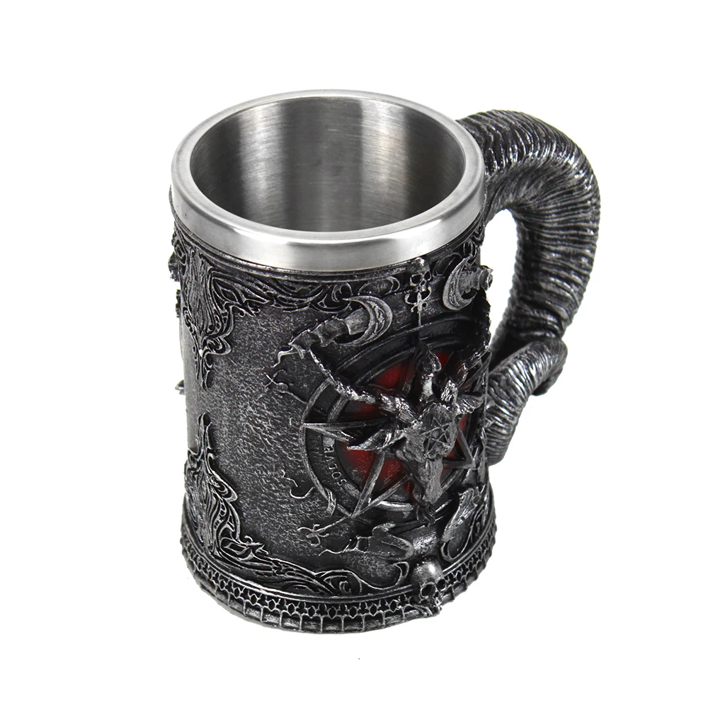 Baphomet пентаграмма и Рога кружка готическое Викка языческая мистическая для кофе