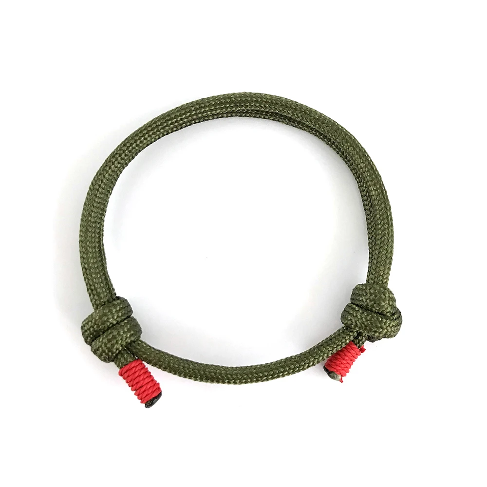 Army Green 1 шт. 550 выживания Паракорд регулируемый браслет для женщин мужчин аварийный парашют веревка плетеный шнур Спорт на открытом воздухе ювелирные изделия подарок - Окраска металла: Army Green