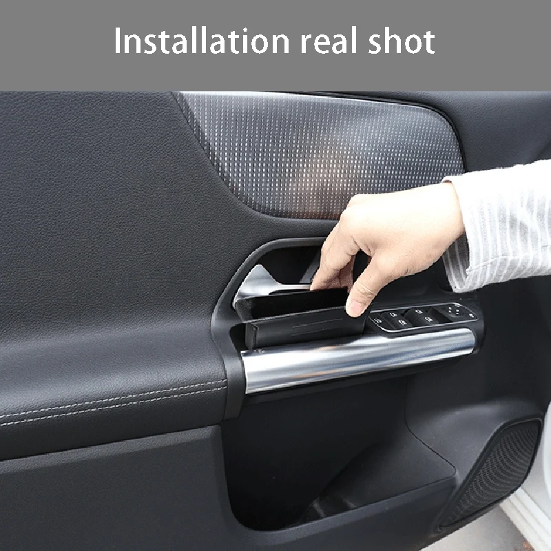 

Front Door Storage Box Organizer Container Fits for Mercedes-Benz B Class W247/GLB-Class X247 2019+ Door Box Tray Black