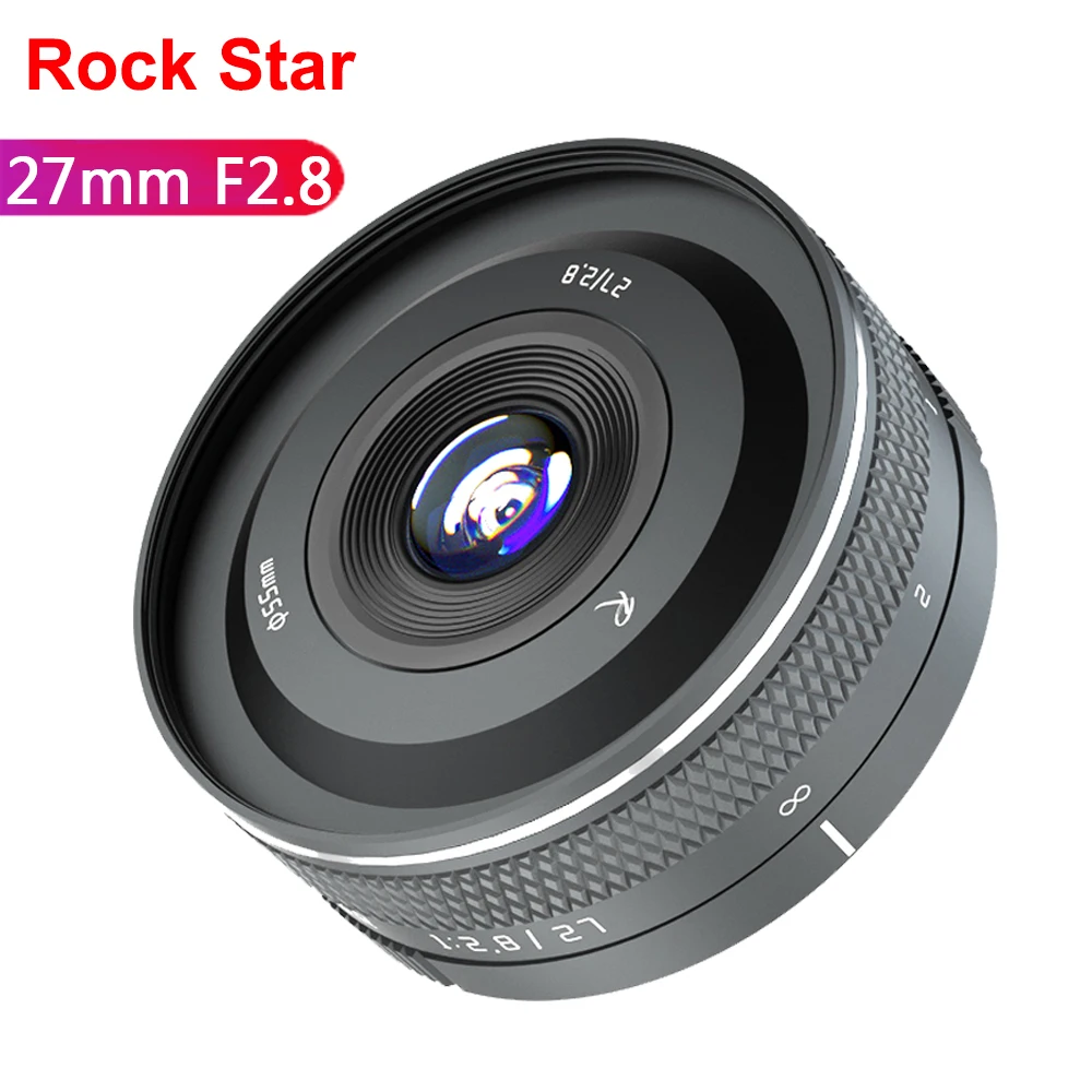 Объектив Rock Star 27 мм F2.8 с фиксированным фокусом и большой диафрагмой для камеры Fuji