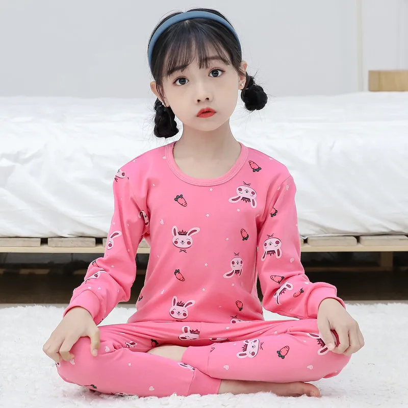 New Pyjamas Baby Boys Sleepwear Kids 100% Cotton Long Sleeve Fashion Cartoon Panda Totoro Pajamas For Girls Children Clothes Set