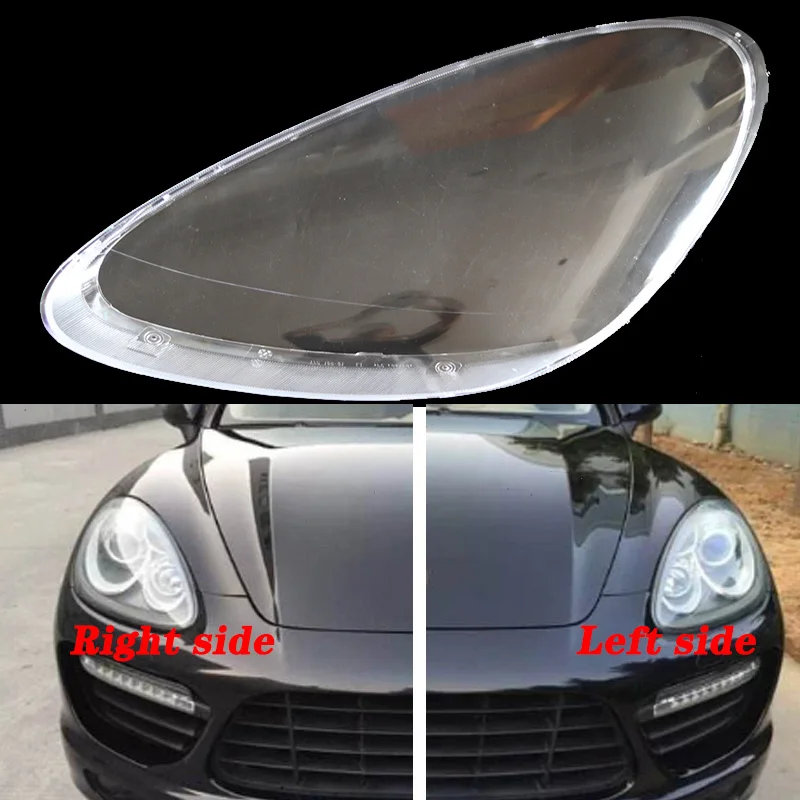 Передние фары для Porsche Cayenne 2010 2014 прозрачные затемненные лампы маски покрытие фар
