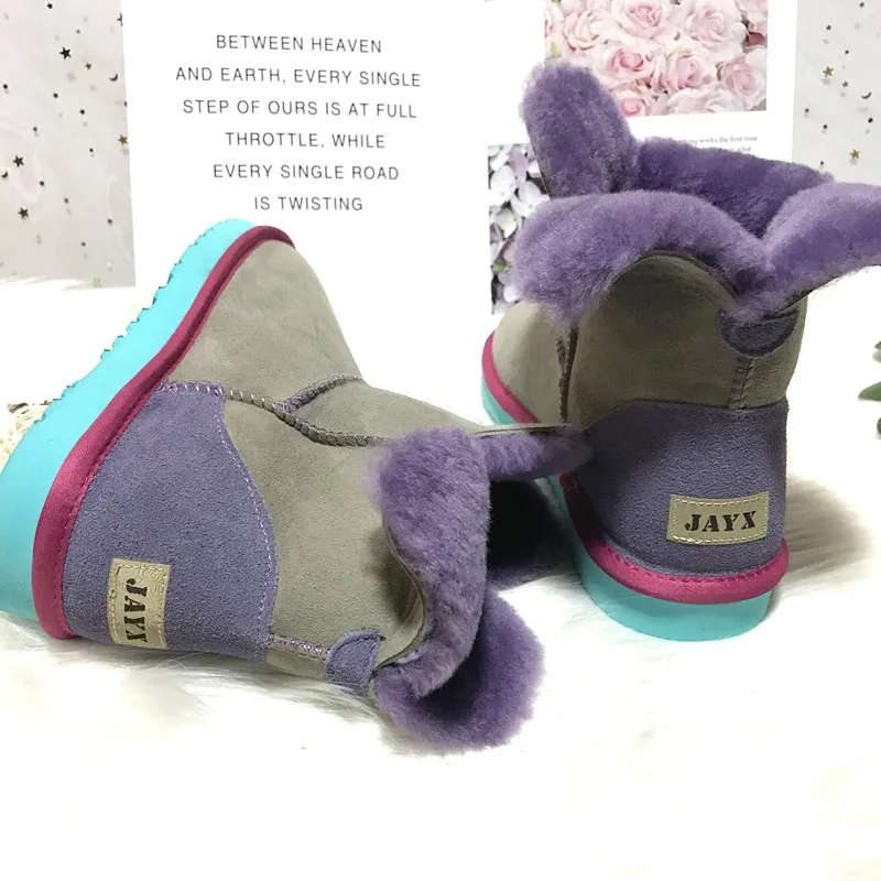 Женские зимние сапоги из натуральной овечьей кожи с натуральным мехом|Зимние