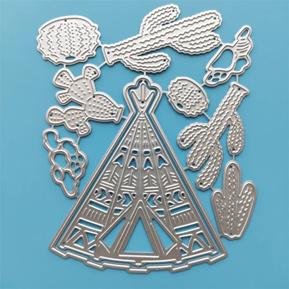 2021 цветочный тент кактус металлические режущие штампы Сделай Сам Скрапбукинг