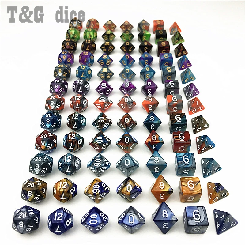 7 шт./компл. ролевая игра dnd настольная Dnd Два цвета специальная игральная кость