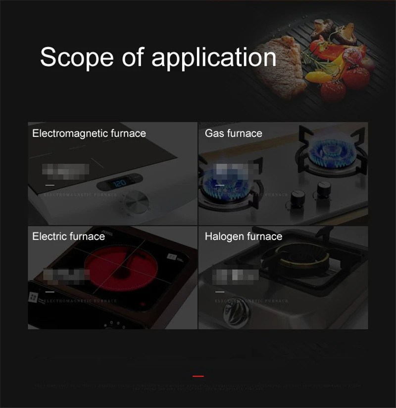 Корейский двойной чугунный котелок для барбекю в полоску прямоугольная чугунная