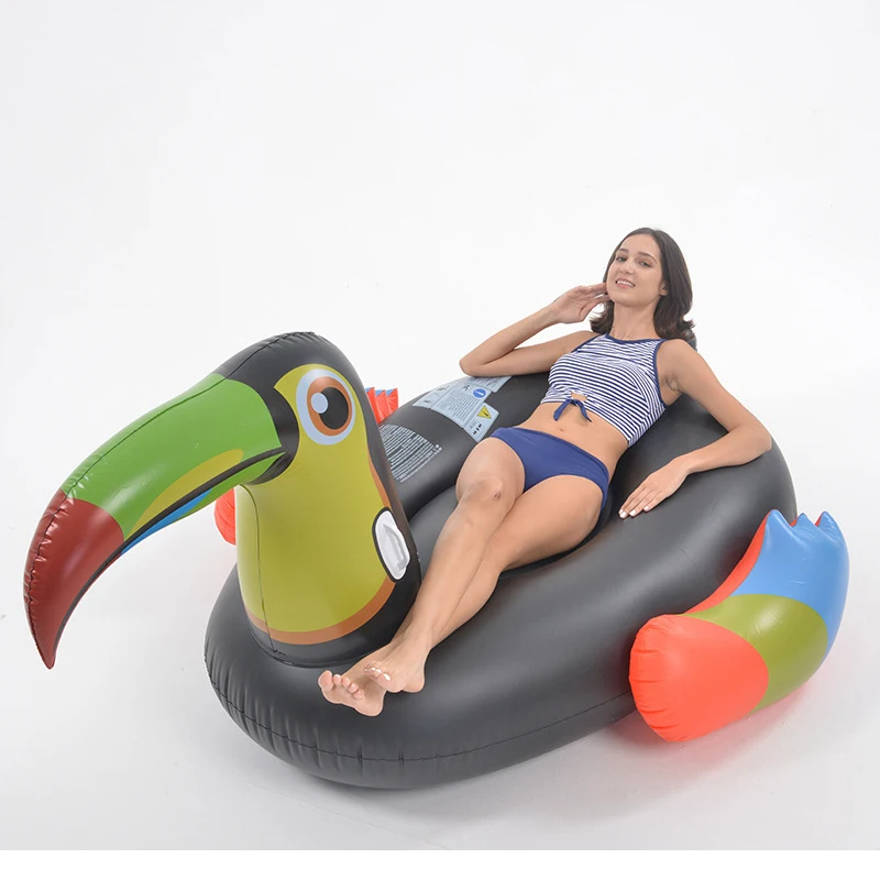

Giant Inflatable Pelican Toucan Pool Float Island Boat Swimming Float Lounge Raft Ride-on Summer Pool for Party Water Toys