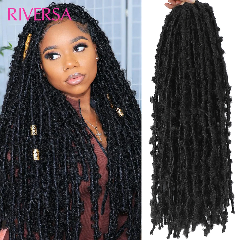 Длинные 24-дюймовые вязанные крючком искусственные локоны-бабочки 1–6 упаковок