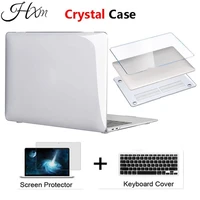 new crystal laptop case for apple macbook m1 chip air pro retina 11 12 13 inch laptop case 2020 touch bar id air a2337 pro 13 3