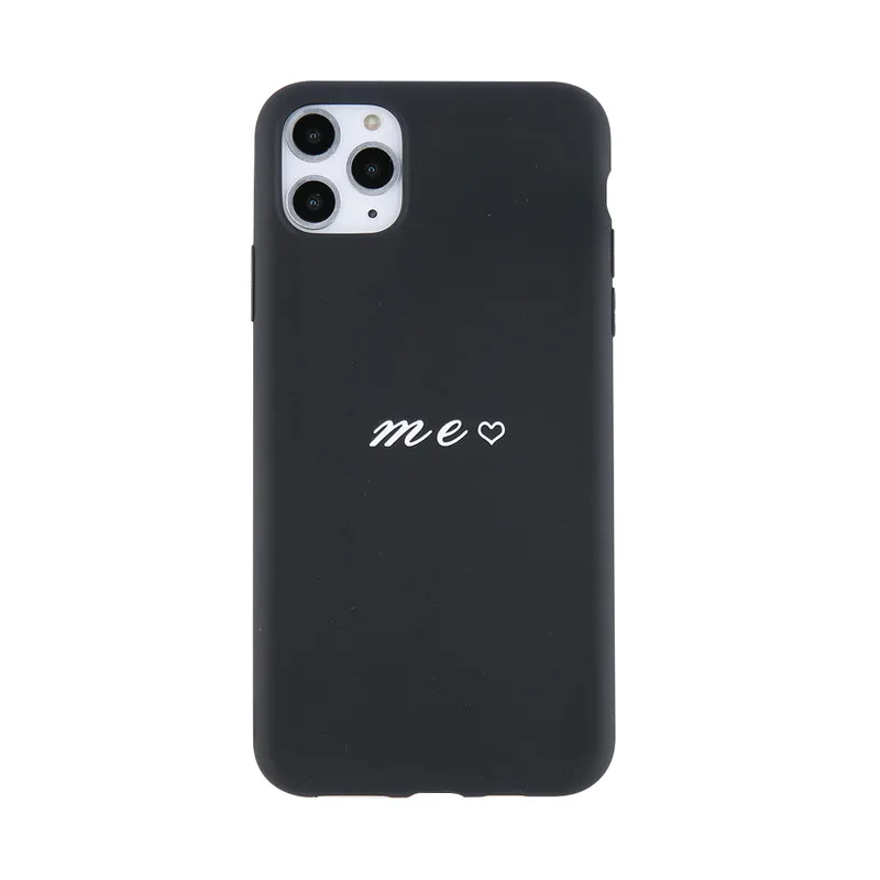 USLION чехол для телефона с буквенным принтом для iPhone X XS XR 11 Pro Max, чехол с сердечком, Мягкий ТПУ силиконовый чехол s для iPhone 8 7 6 6s Plus - Цвет: AC9852