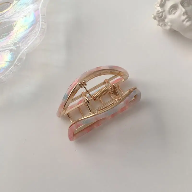 

2021 New Women Elegant Gold Hollow Geometric Metal Hair Claw Vintage Hair Clips Headband Hairpin Fashion Hair Accessories Gifts