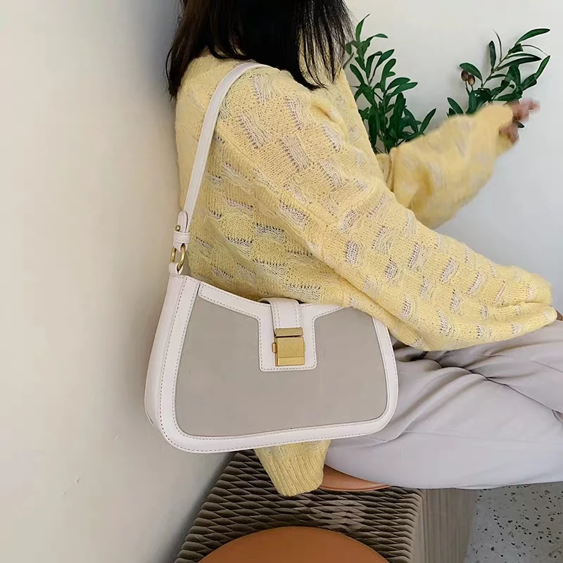 Матовая сумка для подмышек женская Новинка лета 2020 багет средней и старой формы