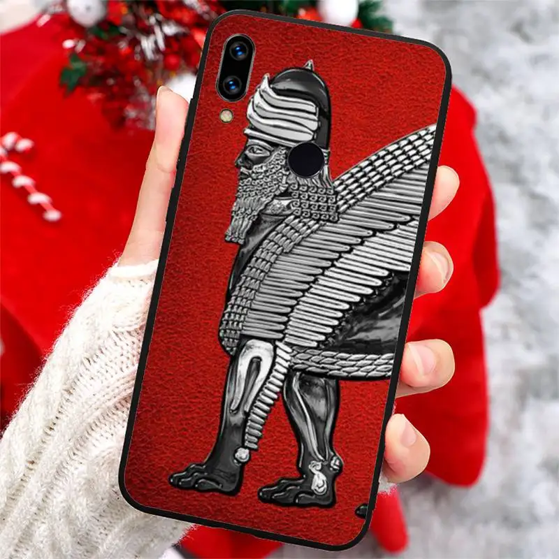 

Lamassu Assyrian Winged Lion pattern high quality Phone Case cover For Xiaomi Redmi note 7 8 9 t k30 max3 9 s 10 pro lite