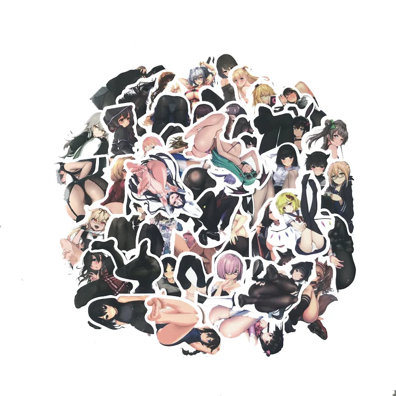 50/100 шт Красота секси аниме Стикеры для девочек мультфильм японский отаку