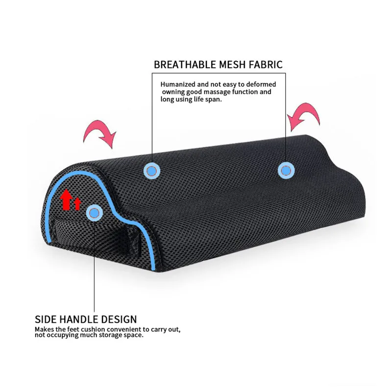 

Office Footrest Practical Feet Support Pillows Relaxing Cushion Foot Rest Under Desk Work Travel Footrest Massage