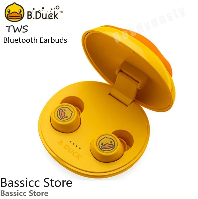 

B.Duck Wireless Bluetooth Earphones Subwoofer Mini Earbuds Single Noise Reduction Headphones TWS Waterproof IPX7 Sports Headsets