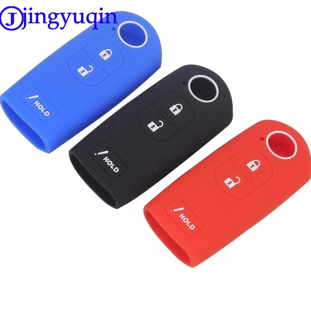jingyuqinRemote 3 Buttons Silicone Car Styling Key Cover Case For Mazda 2 5 6 CX5 CX M2 M3 M5 M6 GT 2015 2016 Smart Protect|smart key case|smart