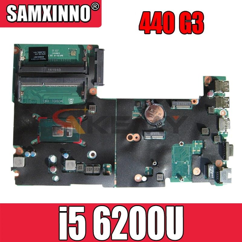 

DA0X61MB6G0 for HP ProBook 440 430 G3 Laptop motherboard CPU i5 6200U 830937-601 901118-601 830938-601 830938-501 830938-001