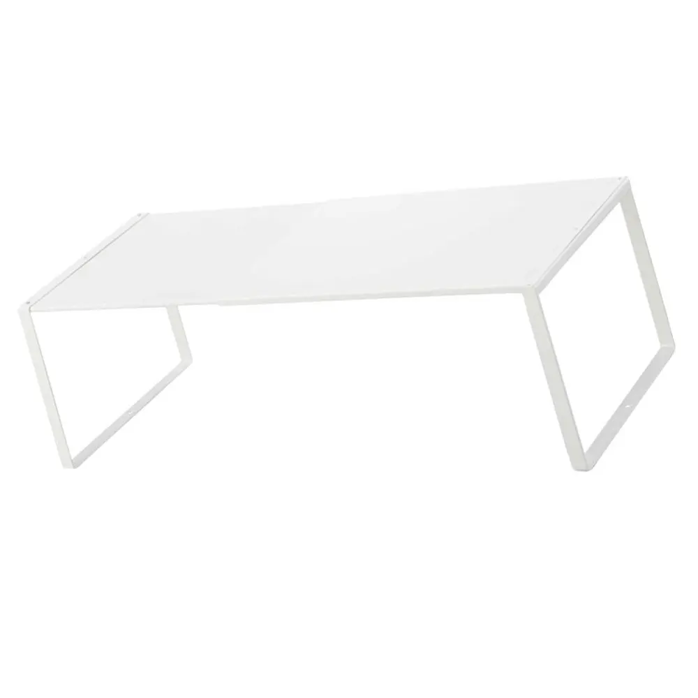 

1Pc Kitchen Storage Shelf Home Shoes Iron Rack Flexible Shoes Cabinet Rack White