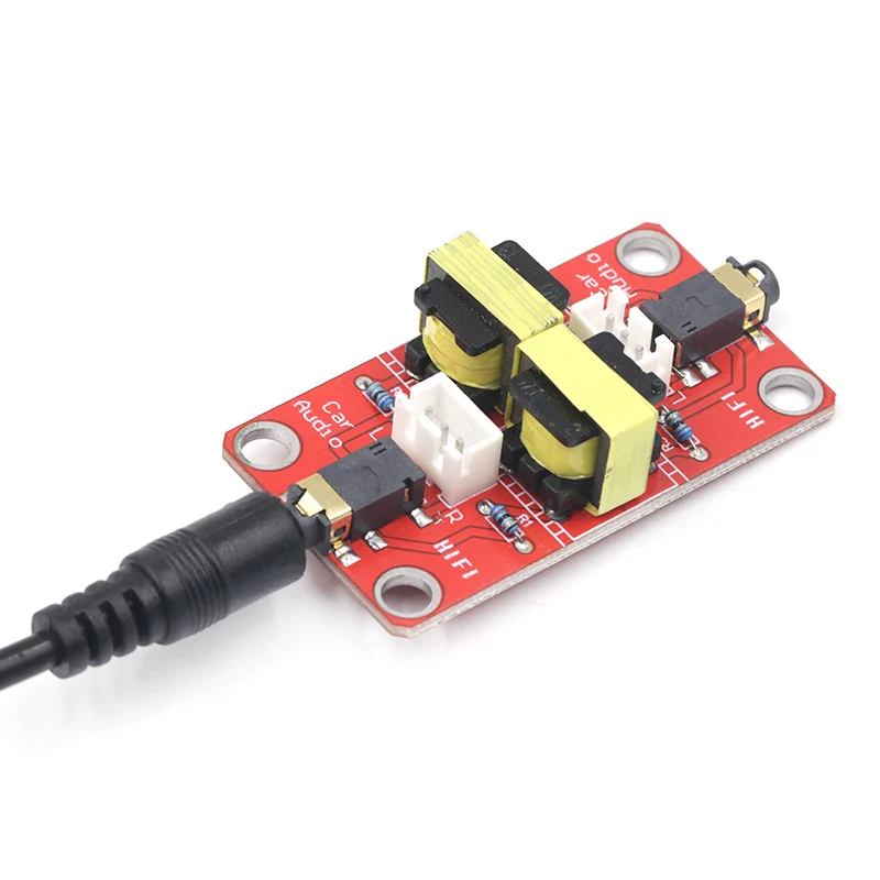Stereo Audio Isolator Vehicle Common Ground Suppression Interference Noise Isolation Module Transformer Coupler | Инструменты