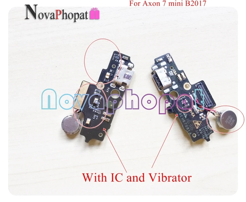Novaphopat для zte Axon 7 mini B2017 USB док-станция зарядное устройство порт зарядки основная плата для подключения гибкого кабеля Вибрационный микрофон