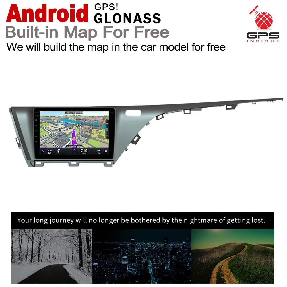 Для Toyota Camry 2018 2019 дюймов типоразмер 2DIN проектор GPS навигация мультимедийная