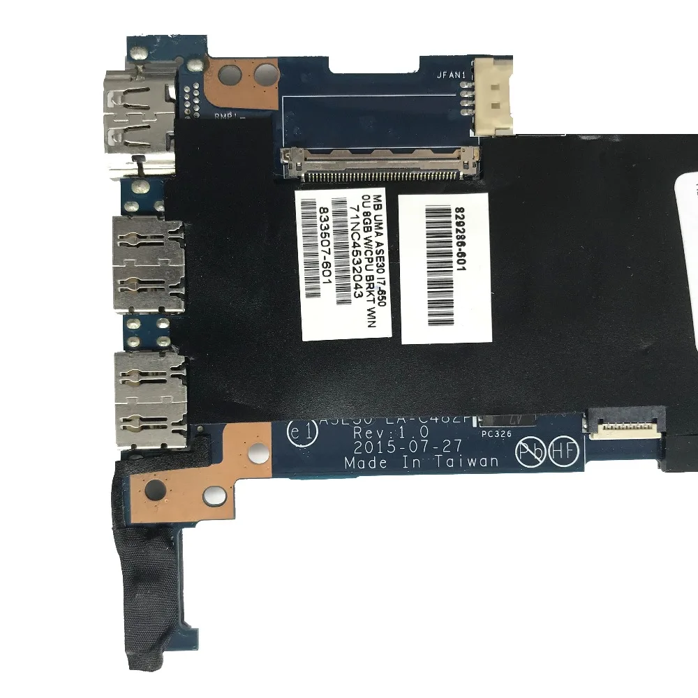 Отлично подходит для hp ENVY 13-D серийная материнская плата ноутбука с i7-6500U 8 Гб