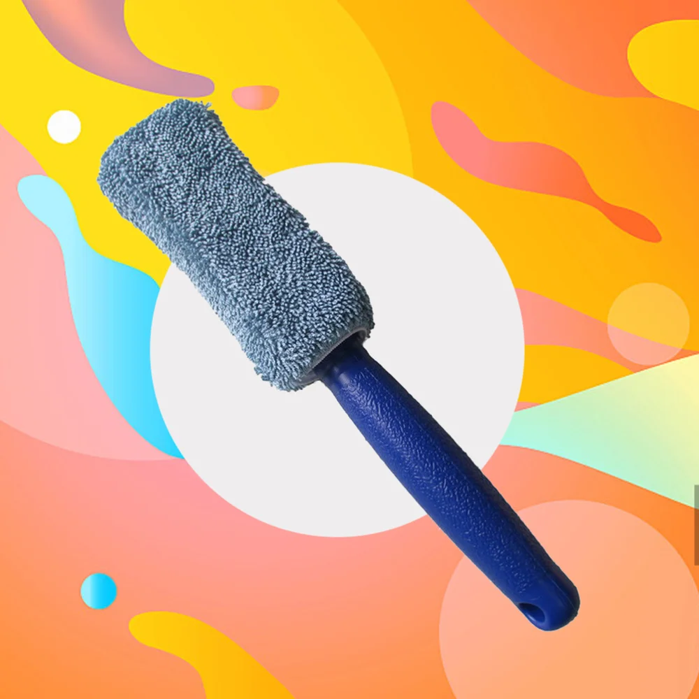 

2 Pcs 27x5cm Car Motorcycle Wheel Tire Superfine Fiber Brush Hub Clean Wash Useful Brush Car Truck Motorcycle Bike Washing Clean
