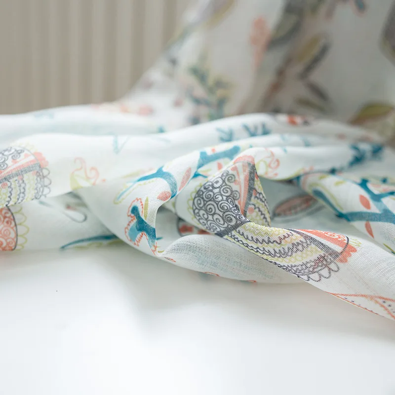 Современные тюлевые шторы для гостиной столовой спальни Мультяшные занавески