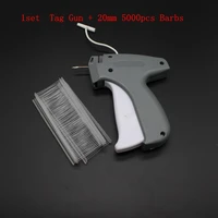1set new brand tag gun 20mm 5000pcs barbs regular clothing garment price label tagging tag gun
