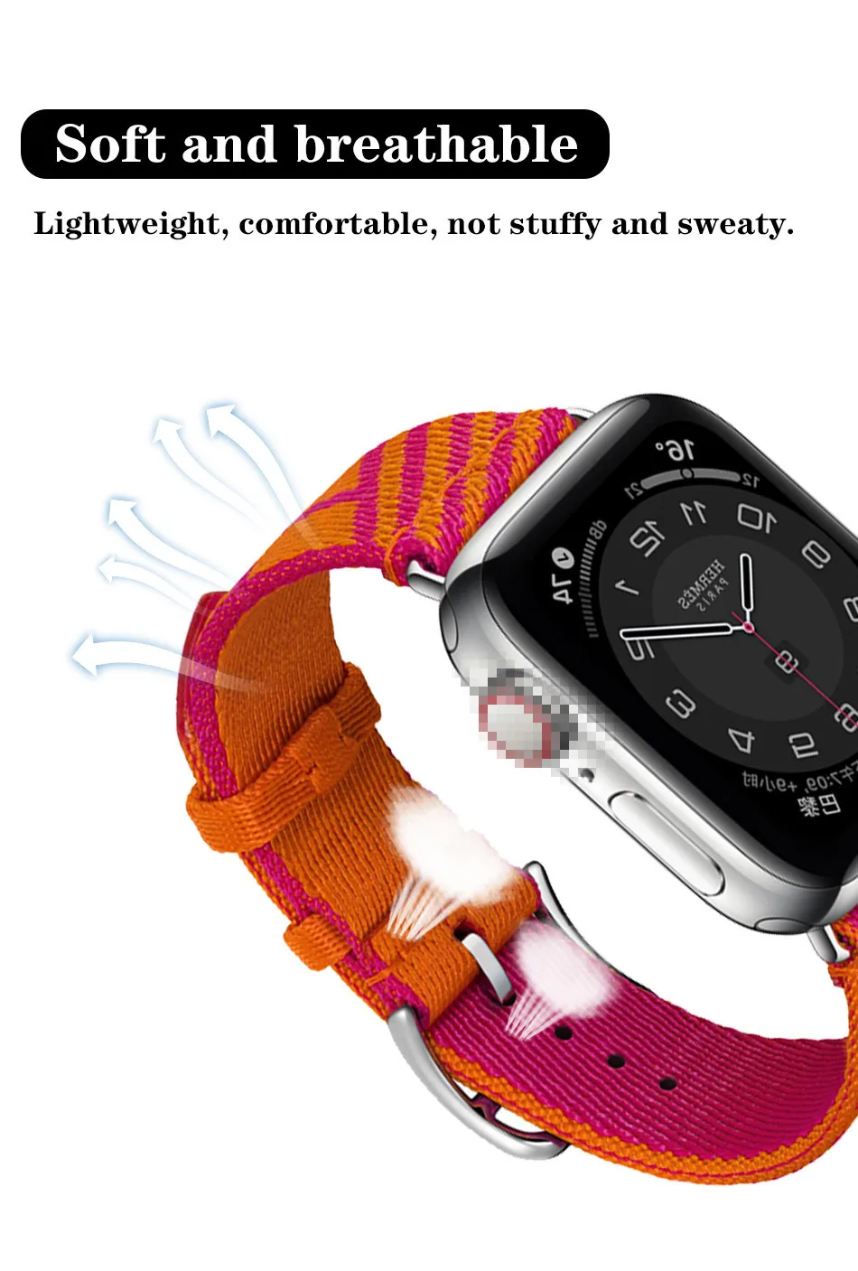 Ремешок нейлоновый для iWatch Band 38 мм 40 44 42 спортивный браслет Apple Watch series 6 SE 5 4 3 |