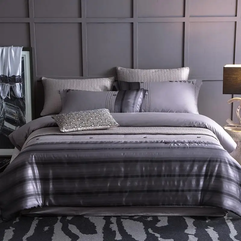 Комплект постельного белья из хлопка и сатина комплект с простыней