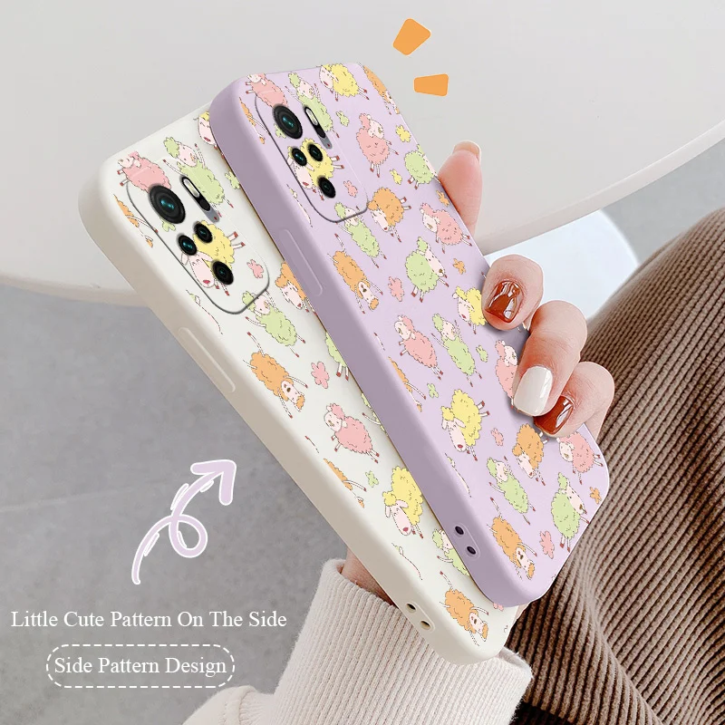 

Vitality Sheep Silicone Phone Case For Xiaomi Redmi Note 10 10S 9T 9 8 7 Pro MAX Redmi 9 9A 9T K40 K30 K20 Pro Soft Back Cover