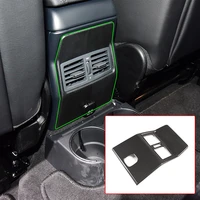 auto rear air conditioning vent usb cover trim sticker abs carbon fiber for mercedes benz g class w463 2007 2018 car accessory