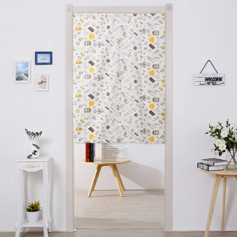 Декоративная дверная занавеска в японском стиле шероховатая из искусственного