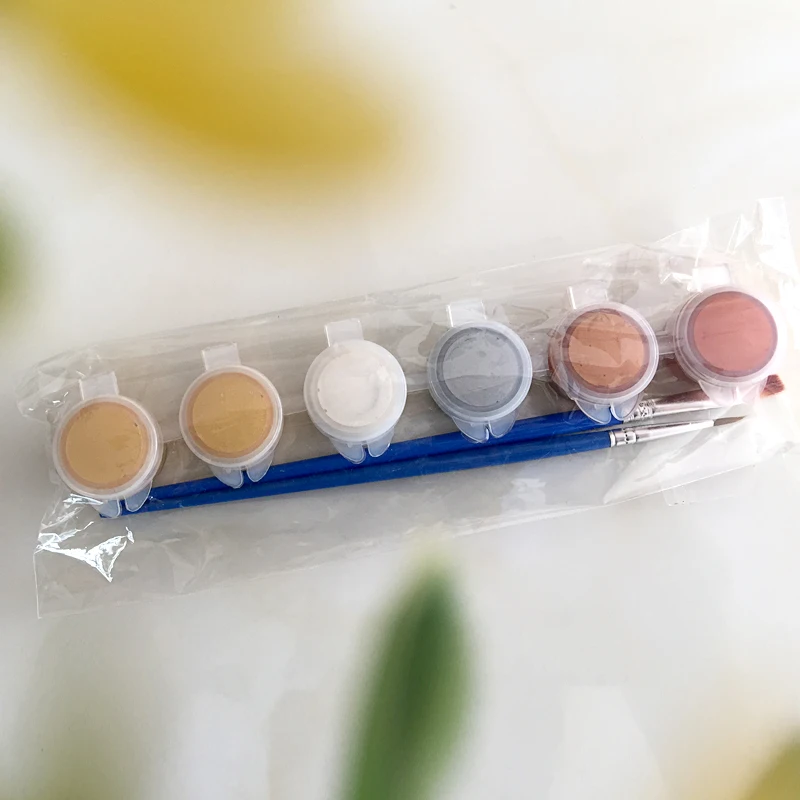 30 мл 6x5 цвета костюма акриловая краска золото серебро бронза ручная ed цементная