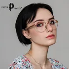 Индивидуальные круглые очки с маленькой оправой, женские очки с прозрачными оптическими линзами в стиле ретро для девушек, однотонные ультралегкие очки унисекс