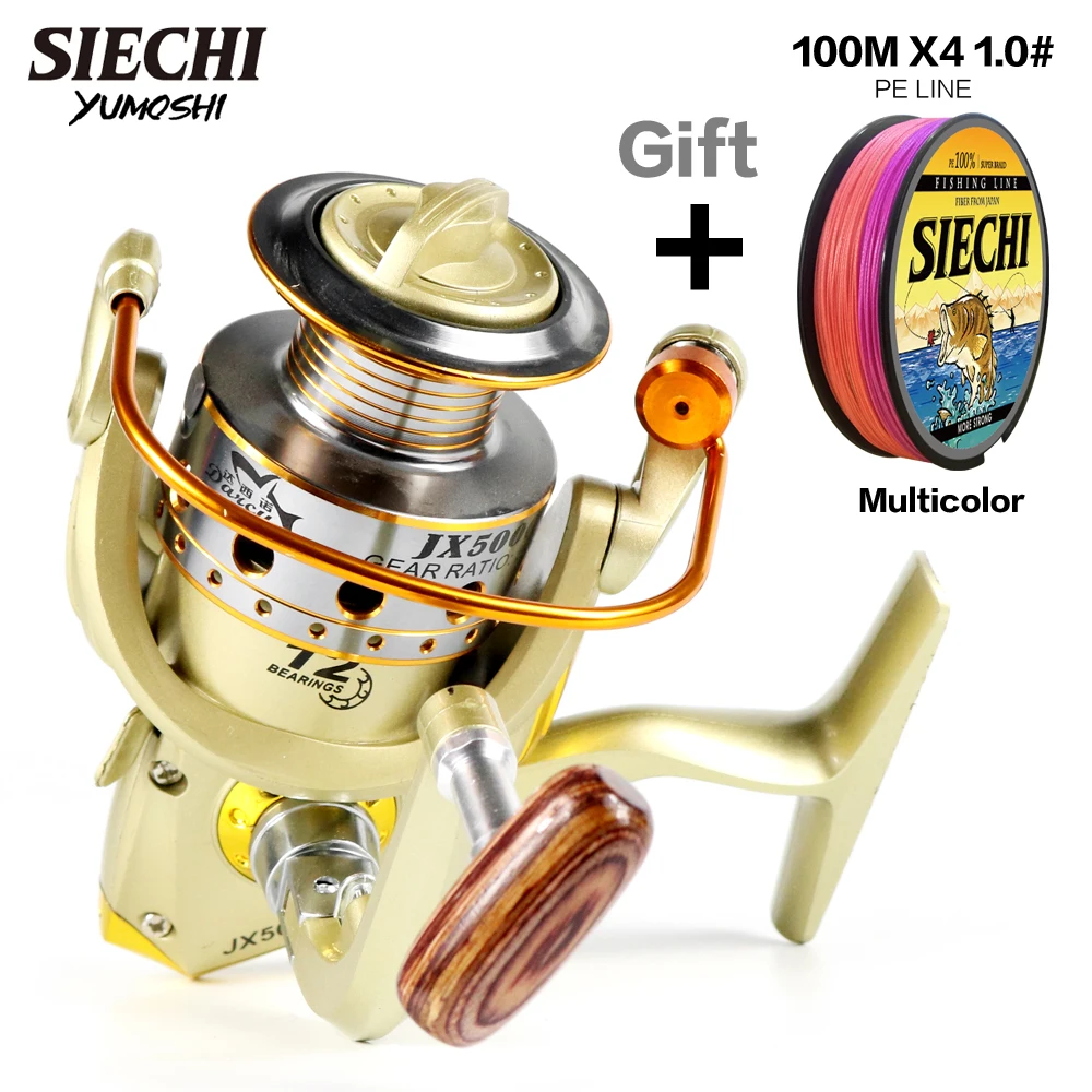 

Рыболовная катушка SIECHI, максимальное усилие фрикциона 10 кг, запасная металлическая катушка, спиннинговая катушка для соленой воды, свежая для ловли карпа, Подарочная леска