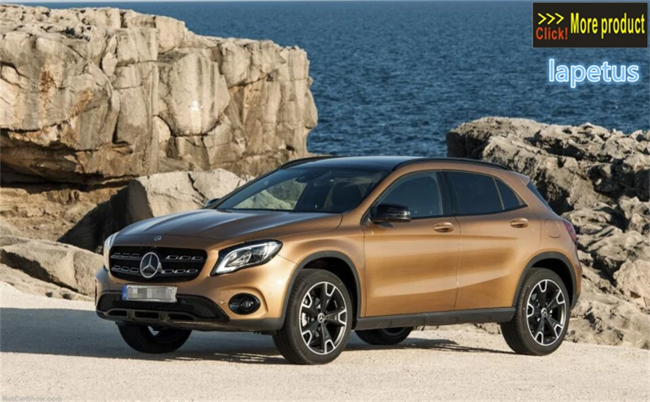 Lapetus Exterior Refit Kit Fit For Mercedes-Benz GLA X156 200 220- ABS Chrome Door Pull Handle Grip+ Bowl Cover Trim