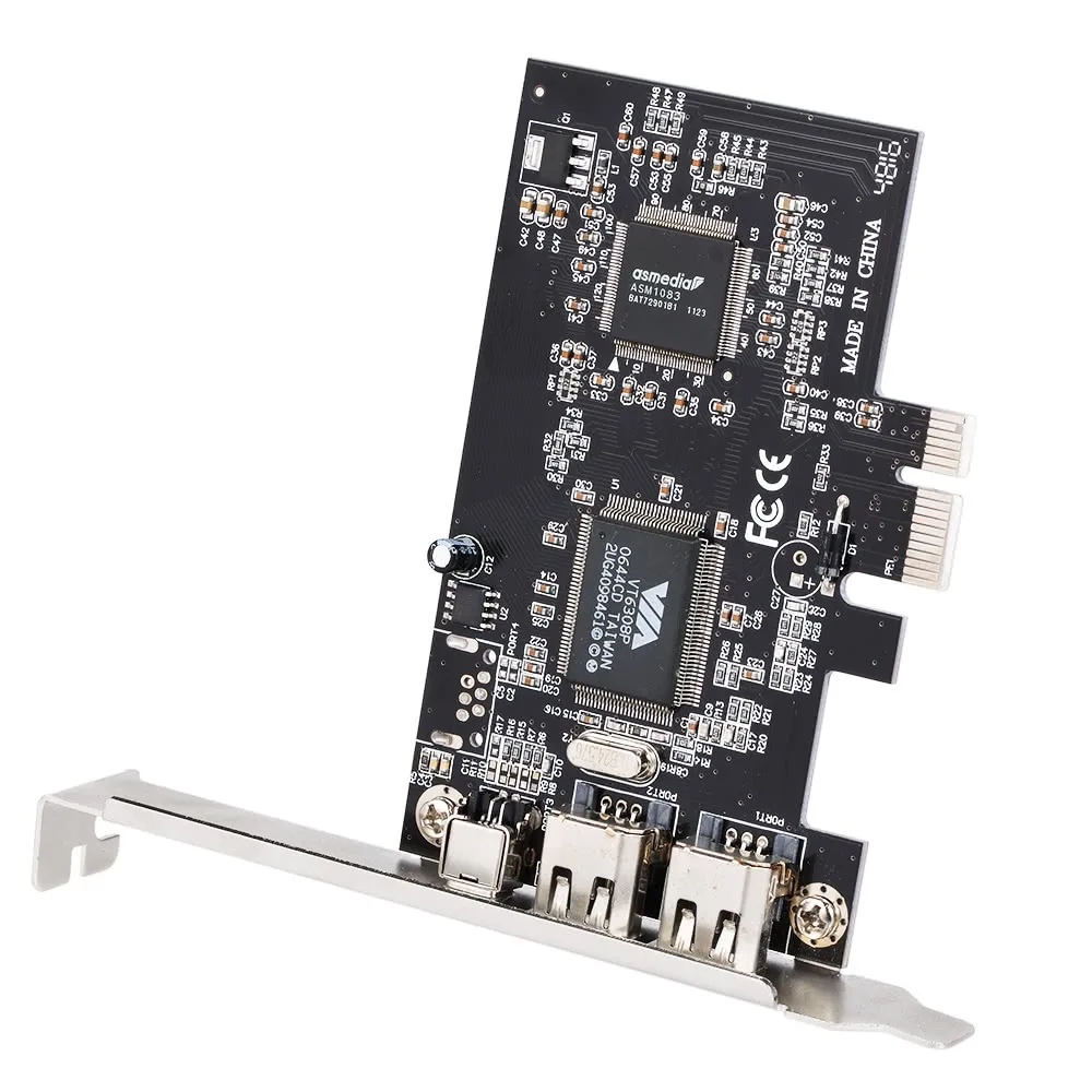 PCI-E 3 порта 1394a 1394b Firewire Плата расширения PCI-Express контроллер расширение | Компьютеры