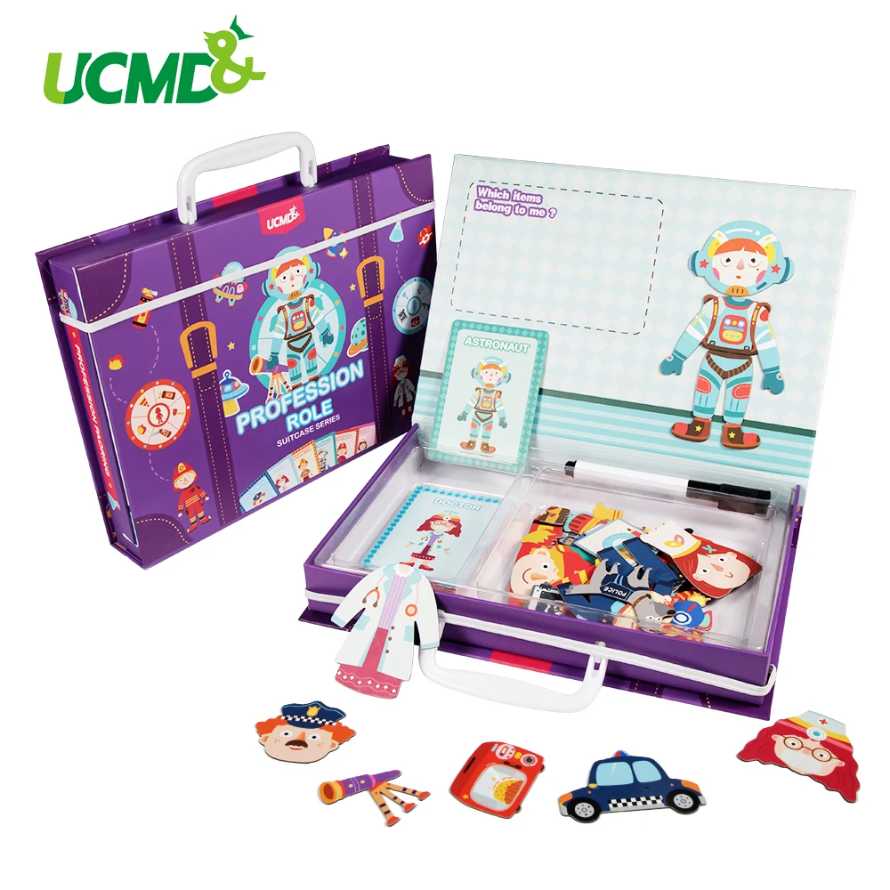 Магнитный 3D пазл профессиональные ролевые игрушки персонажи головоломки игра