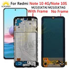 ЖК-дисплей Amoled для Xiaomi Redmi Note 10 с рамкой, сенсорный экран с дигитайзером для Redmi Note 10S, ЖК-дисплей M2101K7AI, M2101K7AG, Note10S