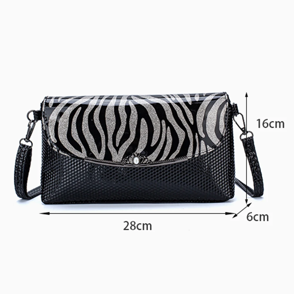 

Elegant Women SoftPU Leather Crossbody Leopard Zebra Print Flap Bag Female Small Square Shoulder Bag Girls Shopping Travel Bags