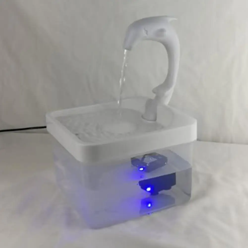 

2L Pet Cat Drinking Fountain LED Blue Light USB Powered Auto Water Dispenser Cat Feeder Drink Filter For Cats Dogs Pet Supplier