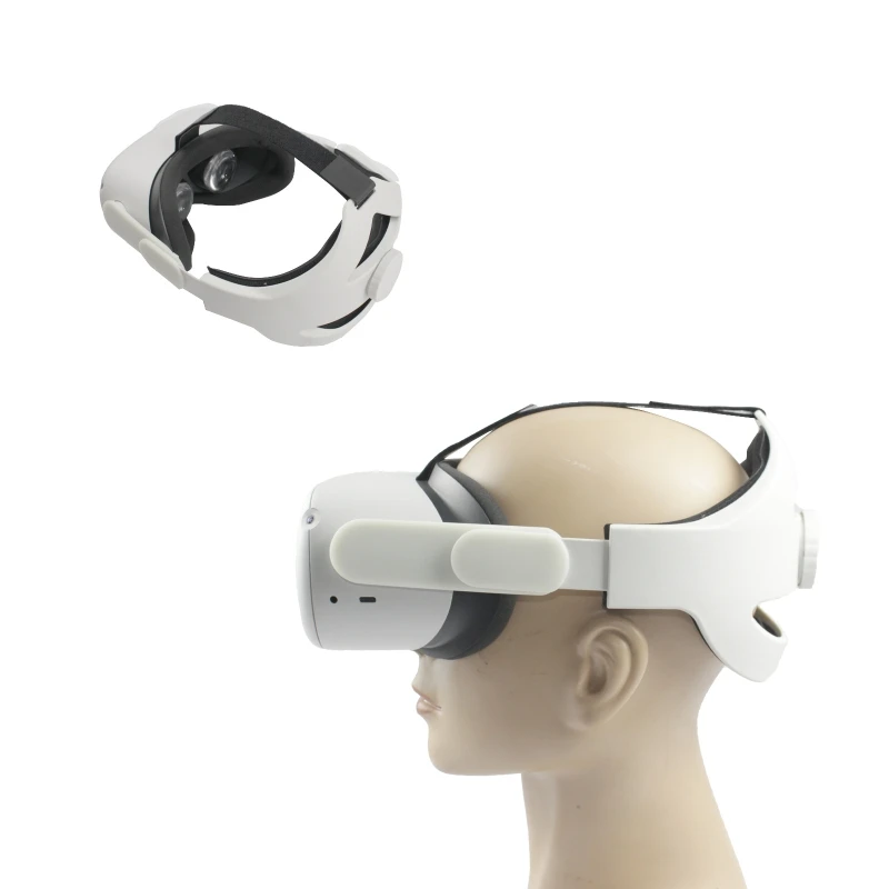 Cinta de Fixação Fone de Ouvido Antiderrapante Bandana Esponja Esteiras Ajustável Cabeça Cinta vr Capacete Cinto Para-oculus Quest 2 Acessórios J0pb