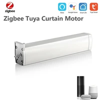 zigbee smart electric curtain motor auto motorized motor tuya smart life app control home automation support alexa google home
