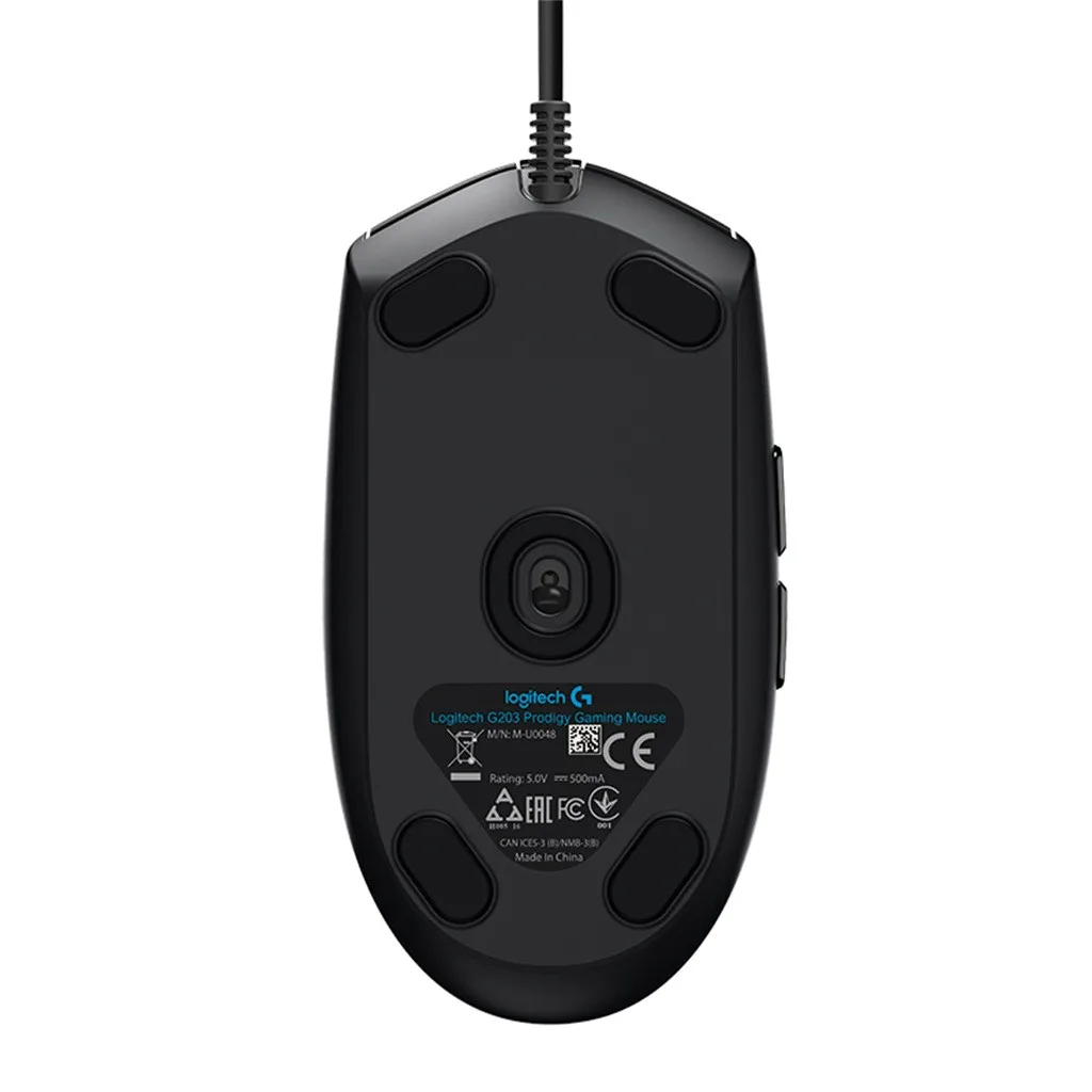 Проводная игровая оптика с usb-разъемом logitech G102, мышь с RGB подсветкой, игровая мышь Prodigy 8000 dpi, портативные мыши для геймеров, мыши с 6 клавишами