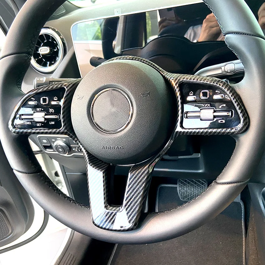 

2021 Suitable For Benz Mercedes New Class ABc and e Cla Gla Glb Gle + Steering Wheel Decorative Frame Stier